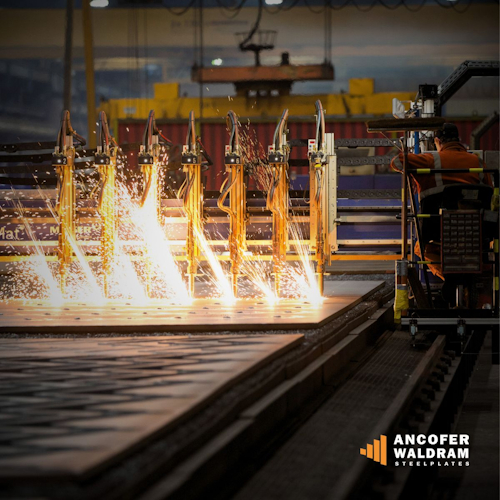 plaat op brandmachine ancover waldram steelplates