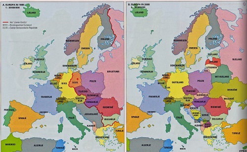 europa voor en na 1989