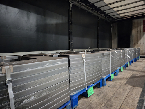 strak geladen vracht staal