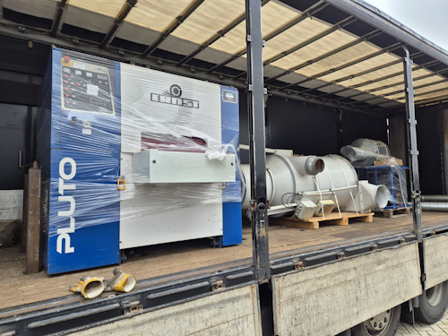 slijpmachine geladen