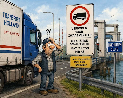 cartoon afsluiting houtribbrug 2026