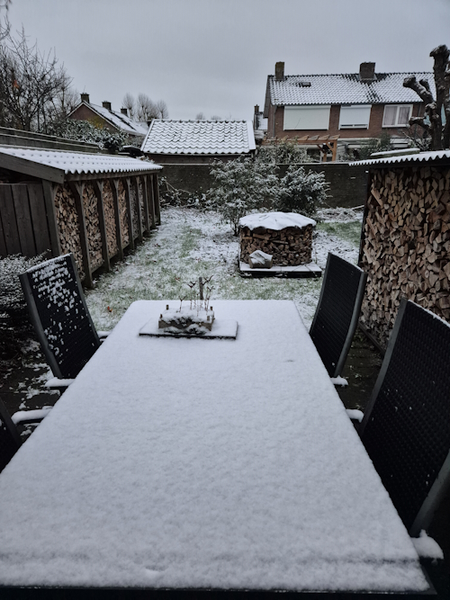 eerste sneeuw winter 2025/2026