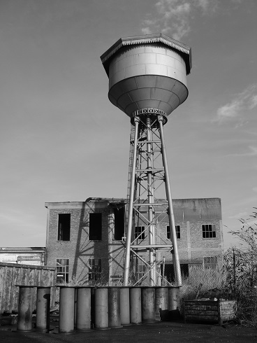 zwartwit foto watertoren willebroek belgi